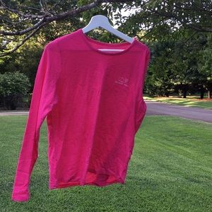Pink Long Sleeved Vineyard Vines Shirt